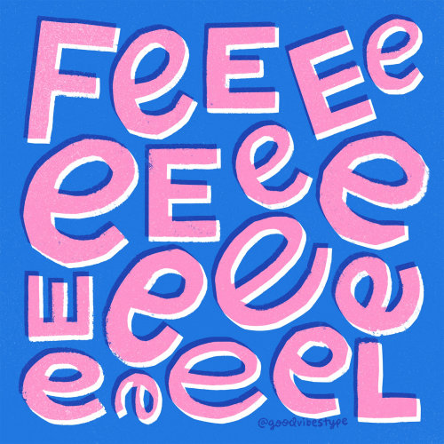 Feel lettering por Kelli Laderer
