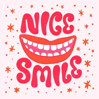 Nice smile GIF animation
