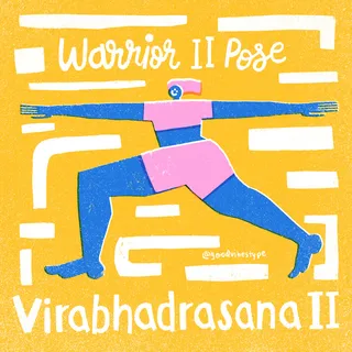 Warrior II Pose Virabhadrasana 