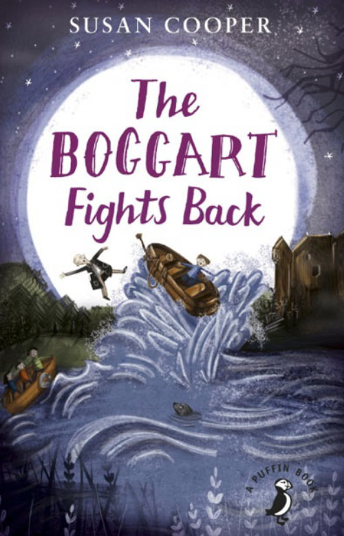 Book cover illustration of The boggart fights back