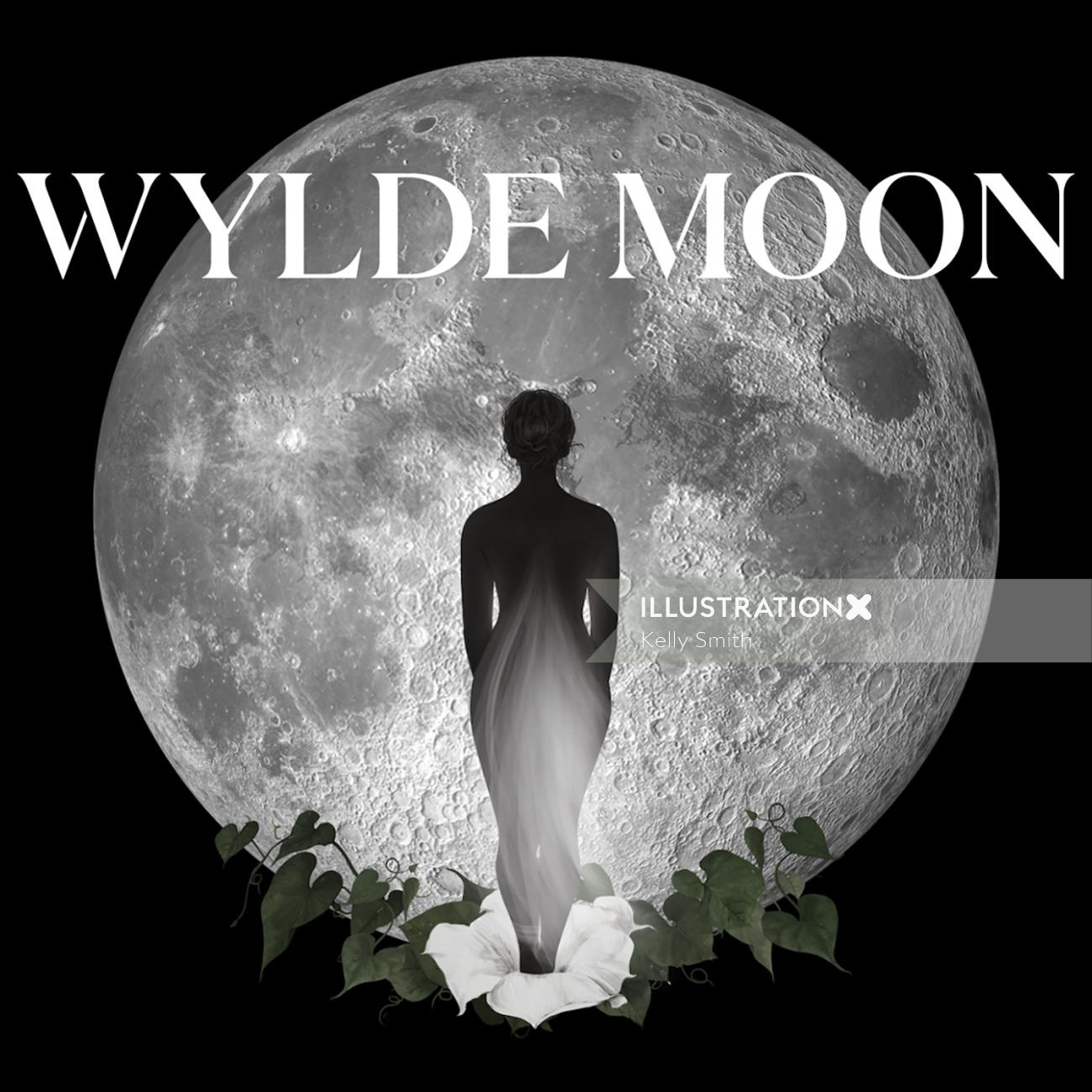 Illustration for Wylde Moon' website