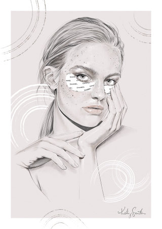 Illustration des cache-yeux Chanel &#39;Le Lift&#39;
