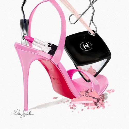 Christian Louboutin Women's Pink Loubigirl Heeled Sandals