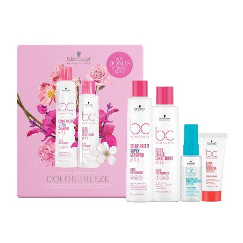 Schwarzkopf BC Color Freeze shampoo, conditioner, and hair treatment products