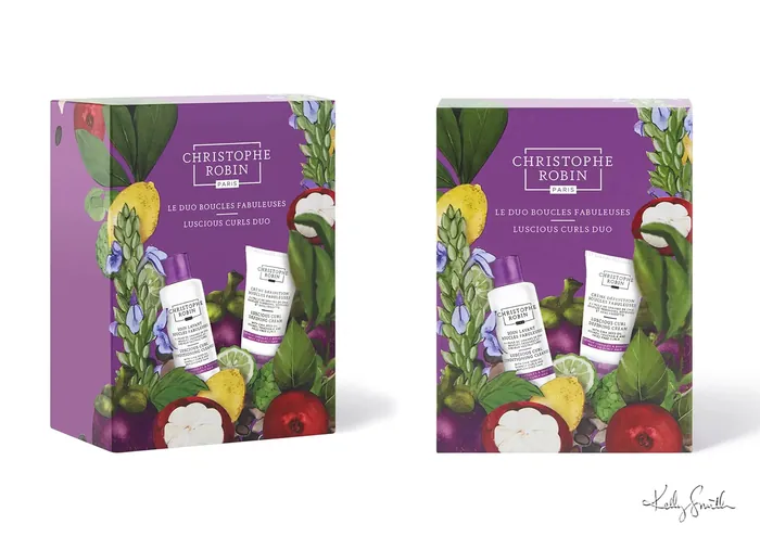 Christophe Robin shampoo and conditioner gift set with natural design