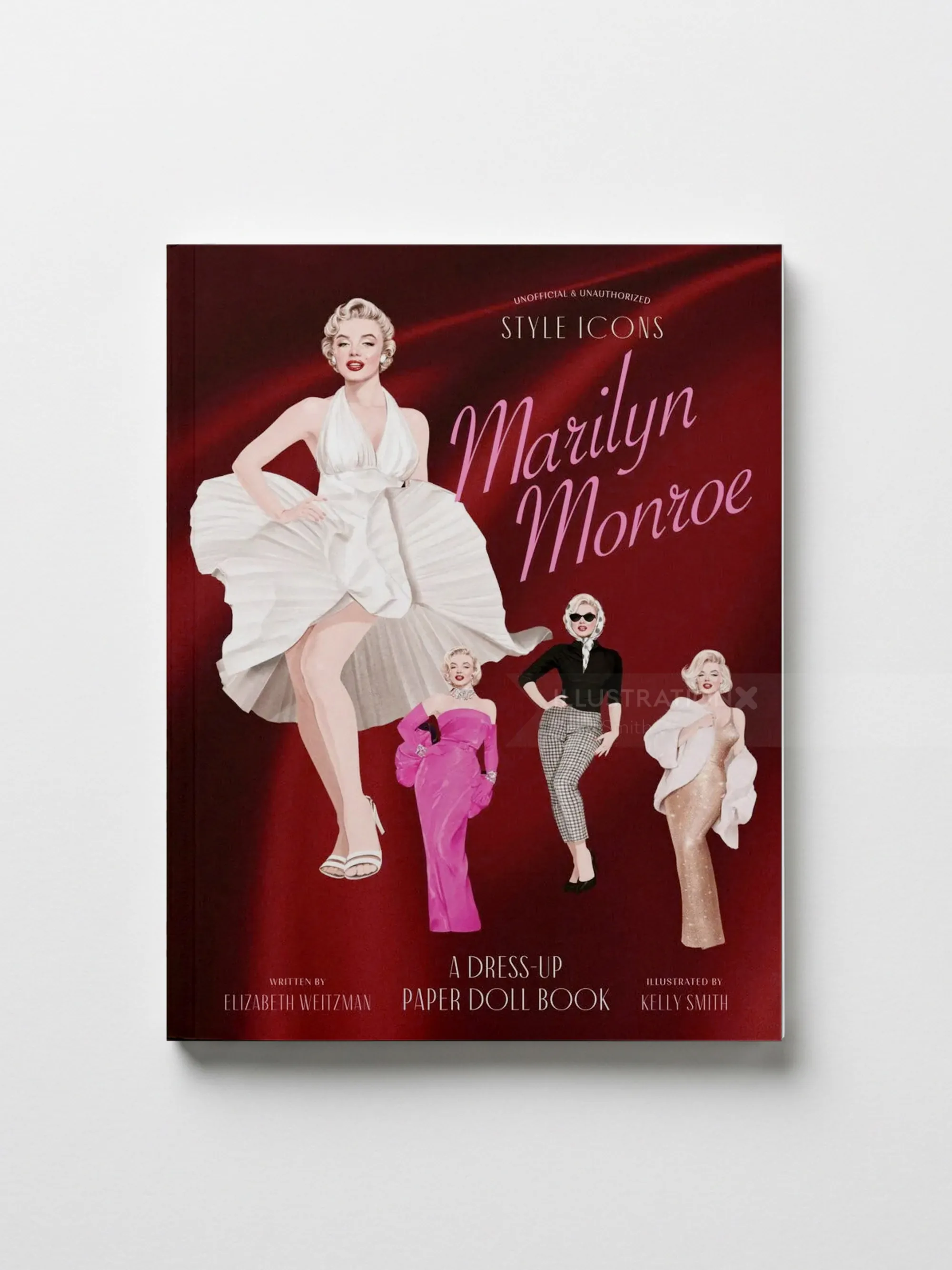 Cover of Marilyn Monroe paper doll book by Kelly Smith
