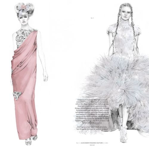 Chanel & McQueen fashion illustration by Kelly Smith