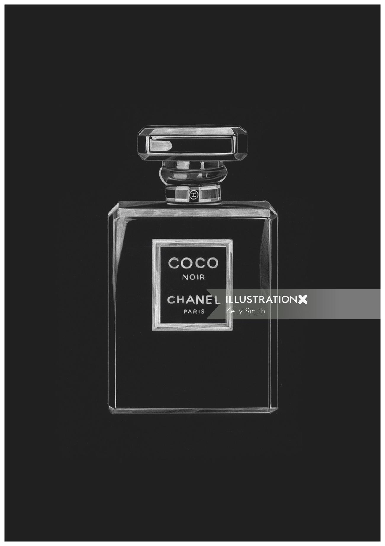 Illustration for Coco Chanel Noir