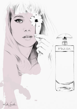 Baseado na campanha Léa Seydoux Prada Candy / for Illustrated Blog Gift Guide