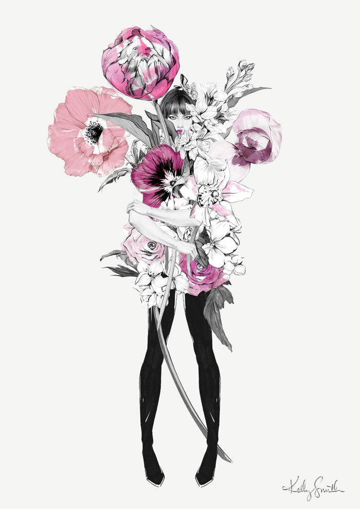 Illustration of the florist