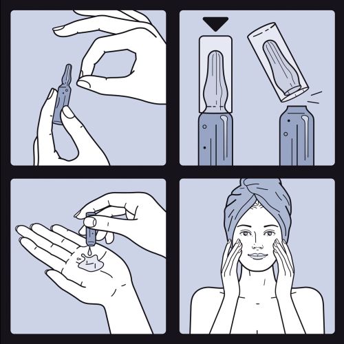 Step-by-step skin serum application by Klaus Meinhardt