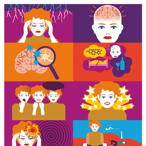 Colorful brain and emotions illustration by Klaus Meinhardt
