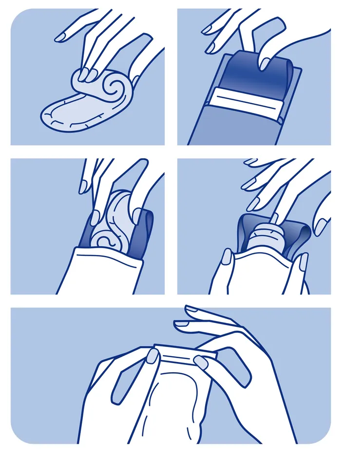 Hands sealing various types of pouches in step-by-step sequence by Klaus Meinhardt