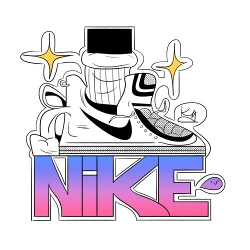 Promotion sticker for Nike