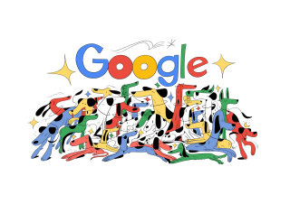 Illustration of Google doodles
