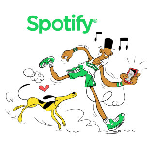 Spotify のグラフィック ポスター