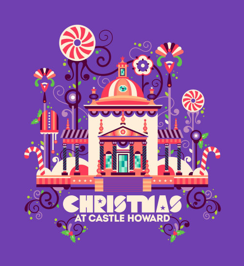 Gif animation of Christmas at Castle Howard