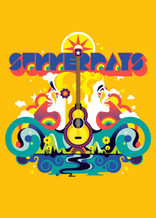 Cartaz publicitário do festival de música Summerdays na Áustria