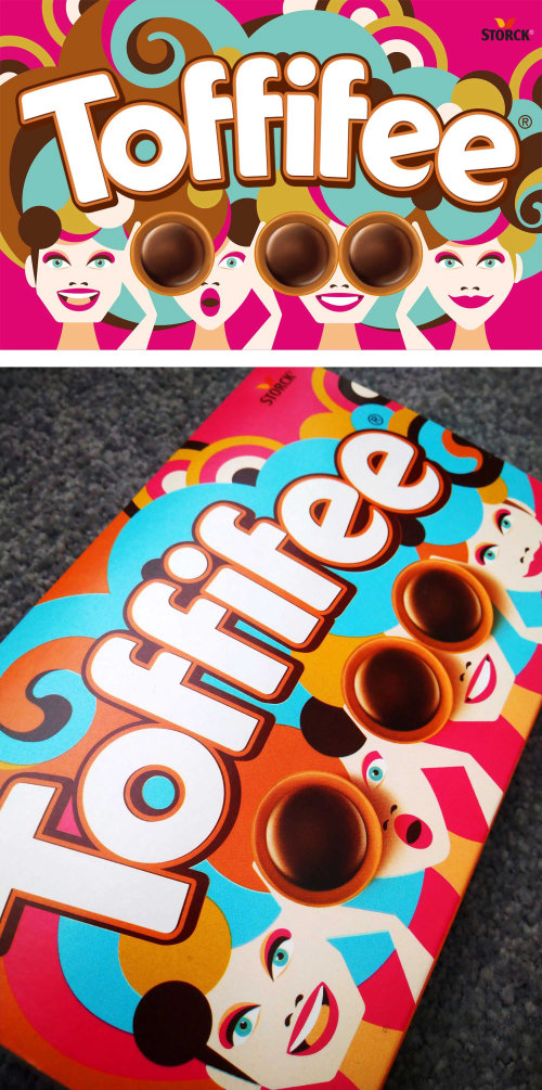 Toffifee: Family Edition Packaging illustration