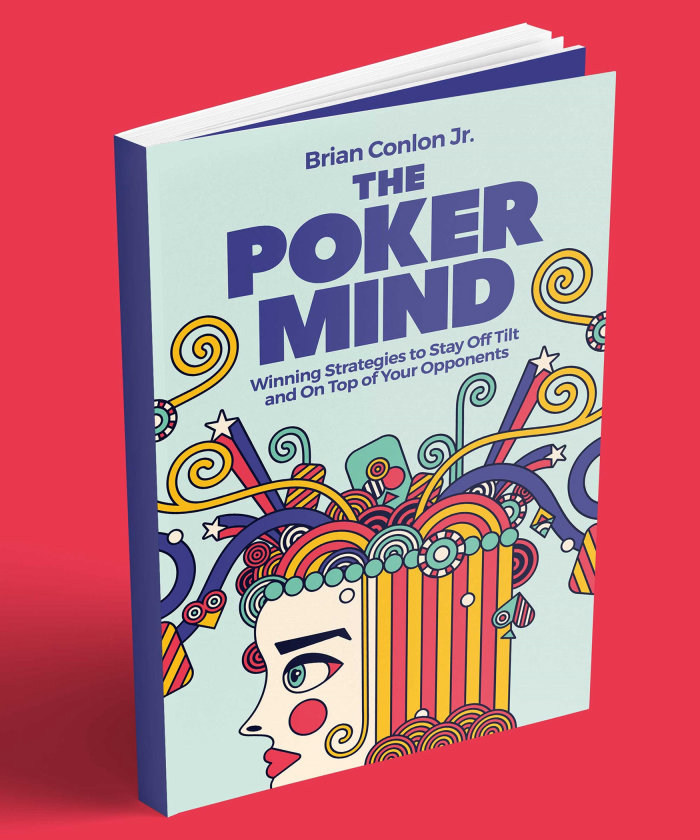 Diseño de portada del libro The Poker Mind