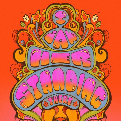 Psychedelic 1960s style illustration of Beatles song by Laura Greenan