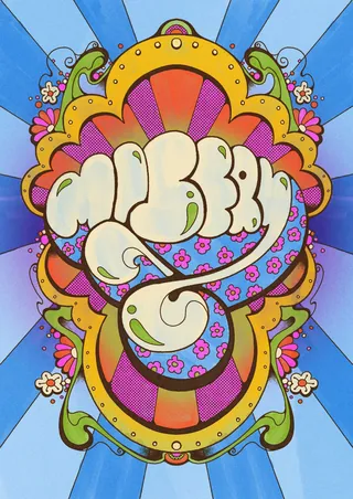サイケデリックなビートルズ「ミザリー」のイラスト | Illustration by
