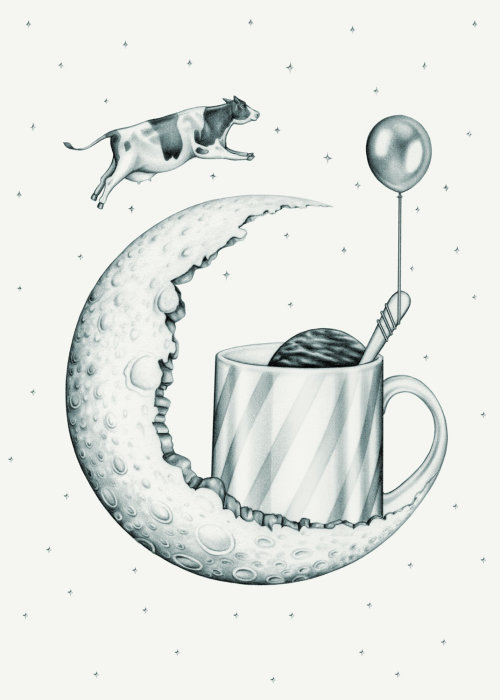 ‘Goodnight Moonshine’Cocktail illustration 