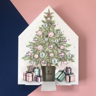 Árvore do calendário do advento de Natal