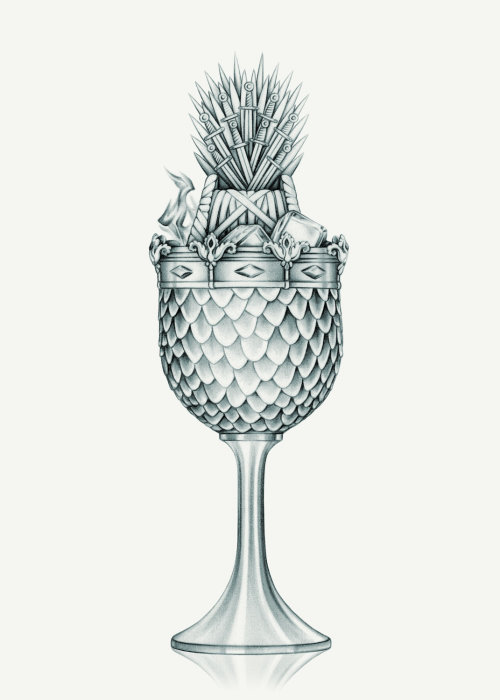 Drinking Game of Thrones ‘Game of Thrones’ Cocktail Illustration