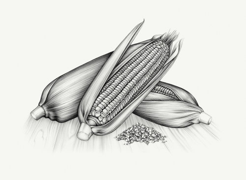 Sweet Corn food illustration