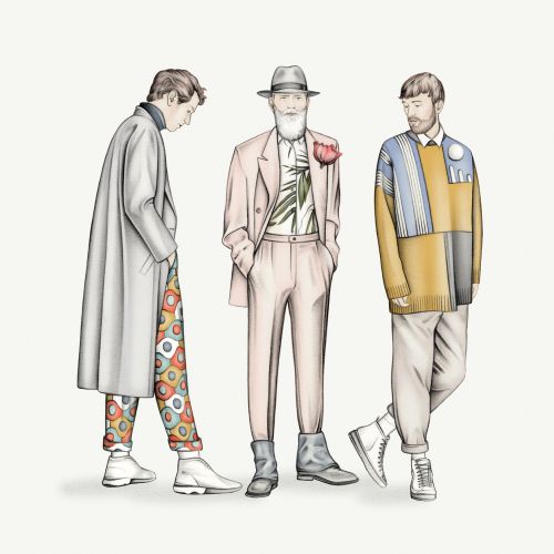 Fashion men illustration for L'Obs Magazine