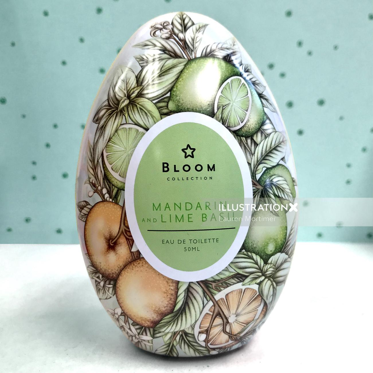 Embalagem Bloom&#39;s Lime Basil and Mandarin Easter