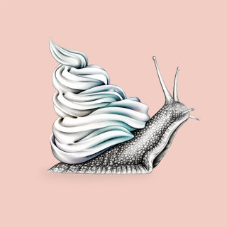 Conceptual showcase of a Snail-themed ice cream