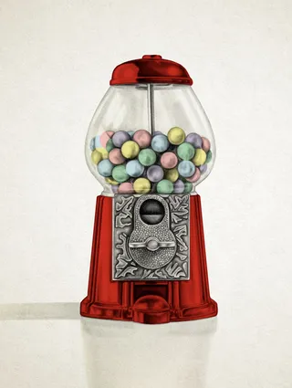 Photo realistic of Gumball Machine