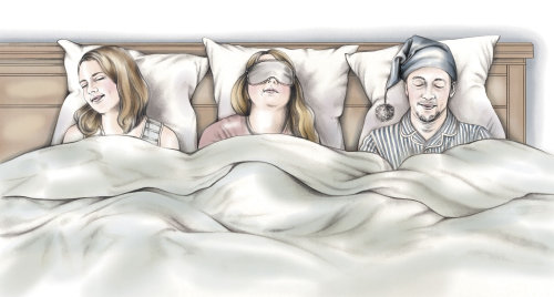 Illustration to accompany an article on mattress testing
