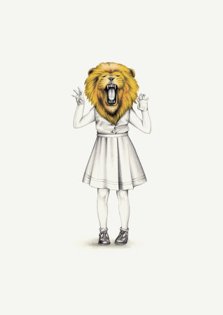 Dessin au crayon de l&#39;horoscope Lion