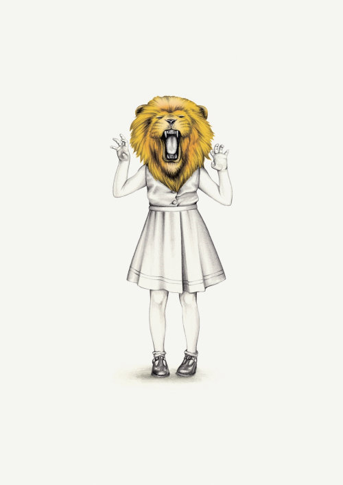 Dessin au crayon de Lion Horoscope