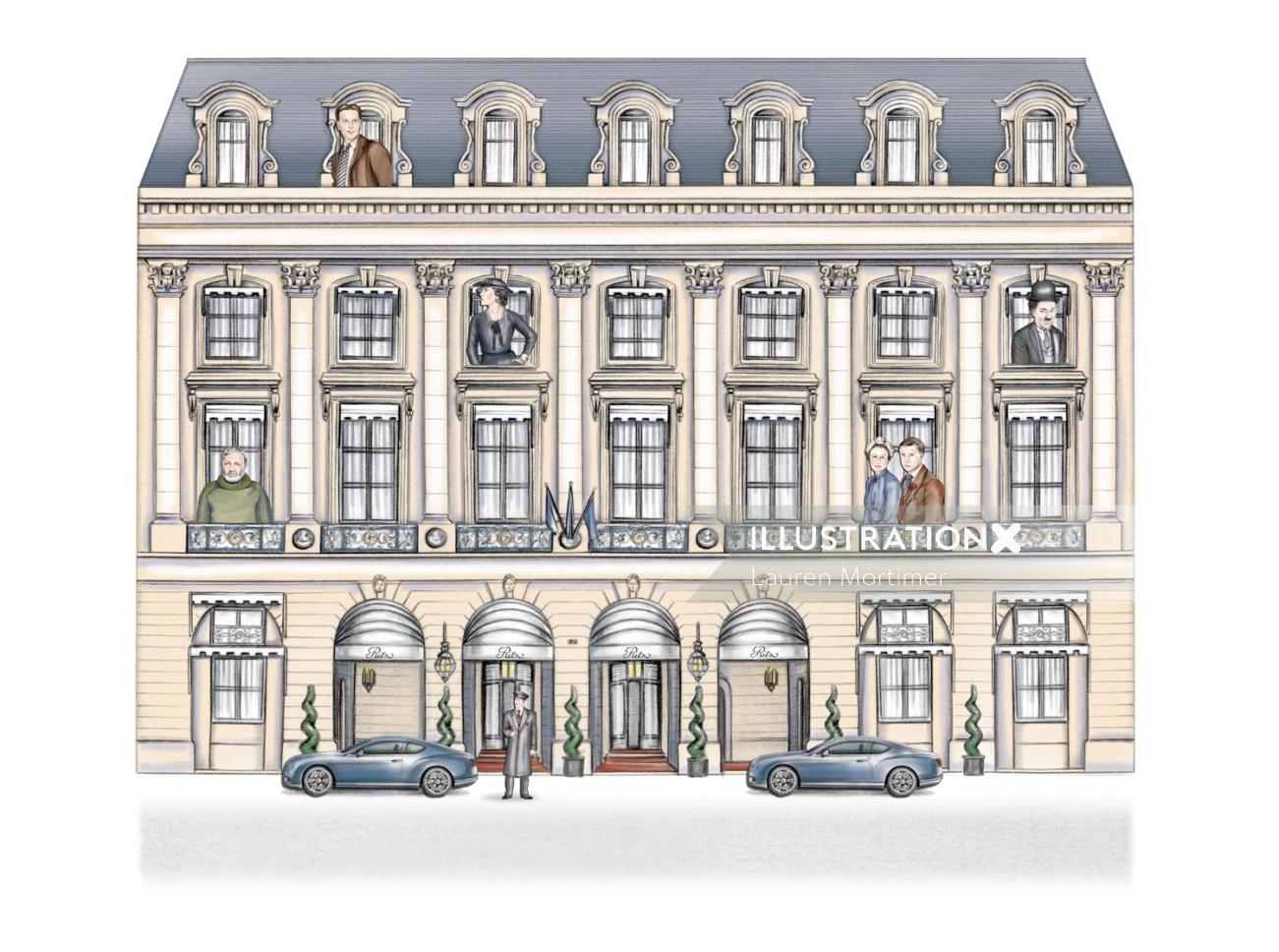 The Ritz Building in Paris