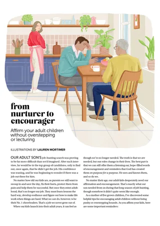 Adult child sitting with elderly parent in kitchen, offering comfort