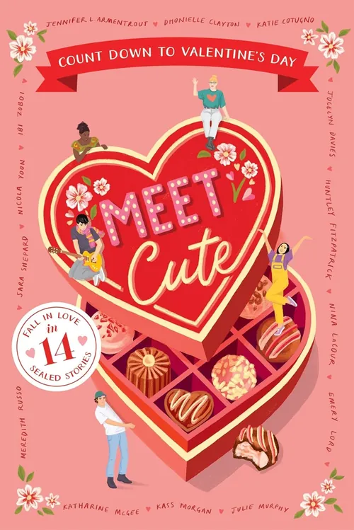 Valentine's Day heart-shaped chocolate box with people celebrating by Lauren Mortimer Colours