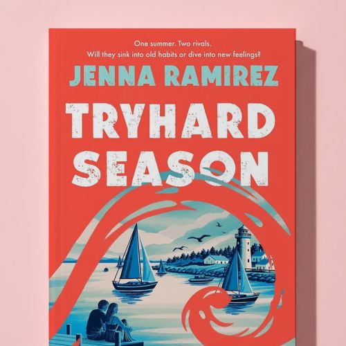 Book cover of Tryhard Season by Jenna Ramirez, illustrated by Lauren Mortimer Colours