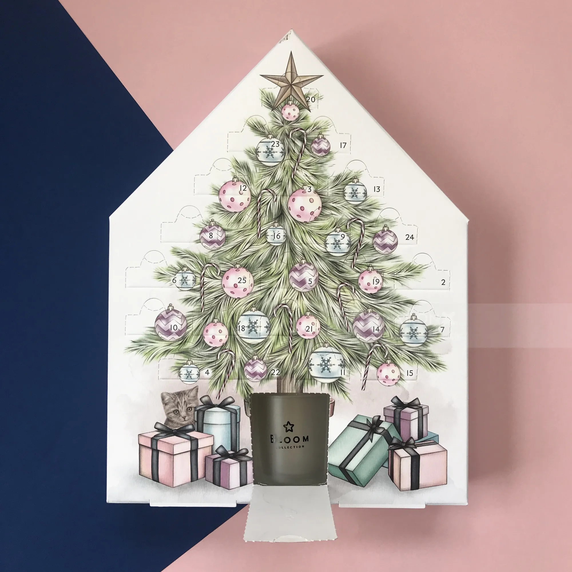 Christmas advent calendar tree