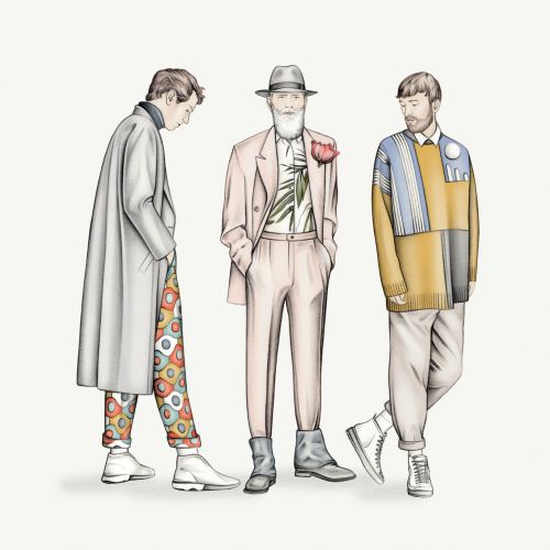 Fashion men illustration for L'Obs Magazine