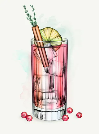 Visuel réaliste du cocktail Dona Vega