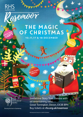 RHS Garden-La magia de la Navidad cartel artístico