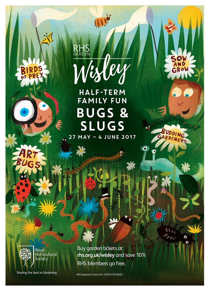 Poster design of Wisely bugs and slugs 