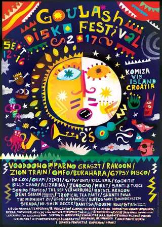 Goulash Disko Festival music cover illustration