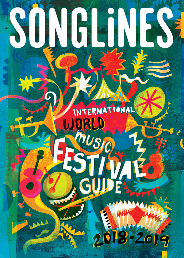 Poster design of Songlines Festival Guide