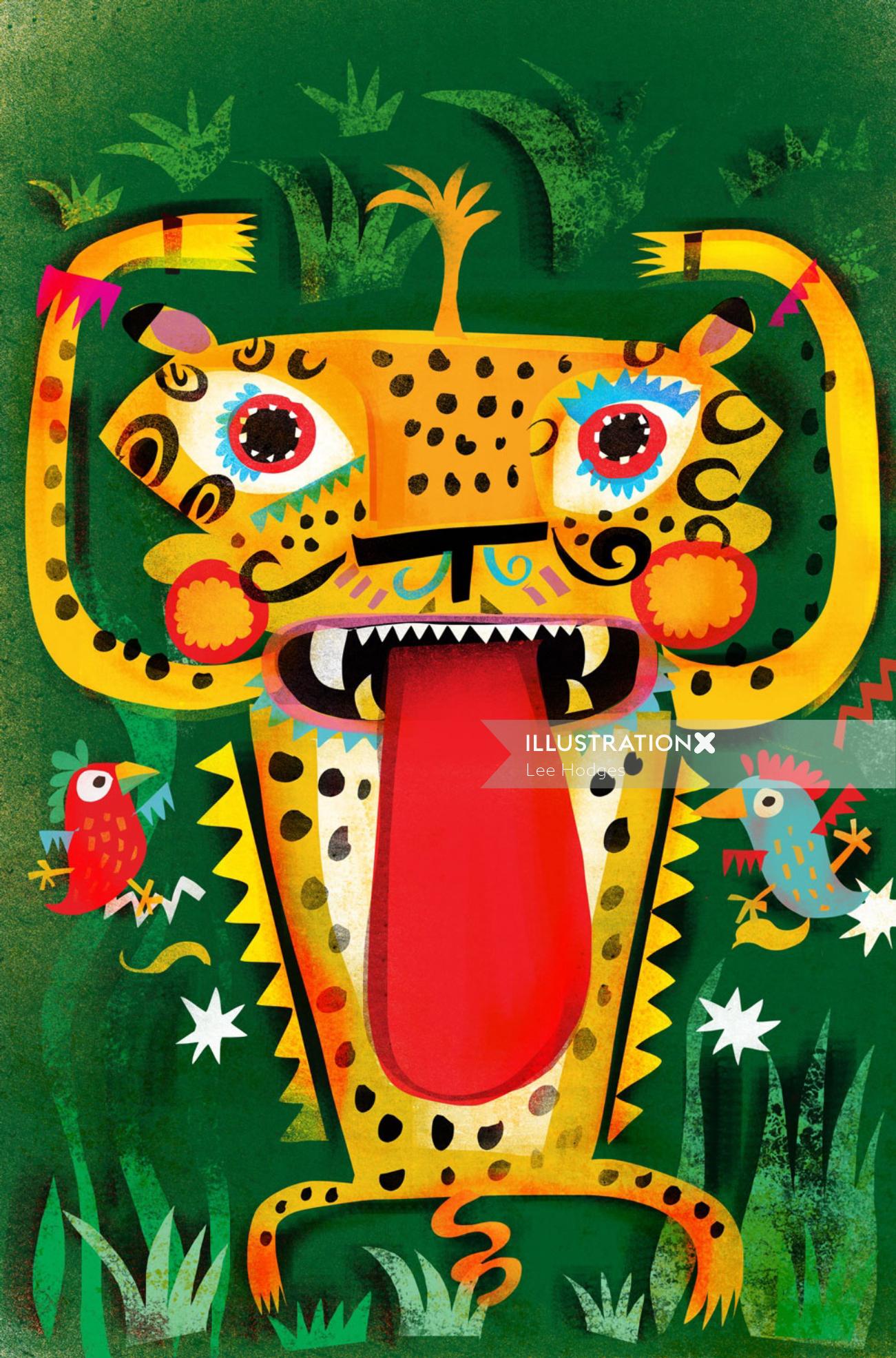 Character design of jaguar