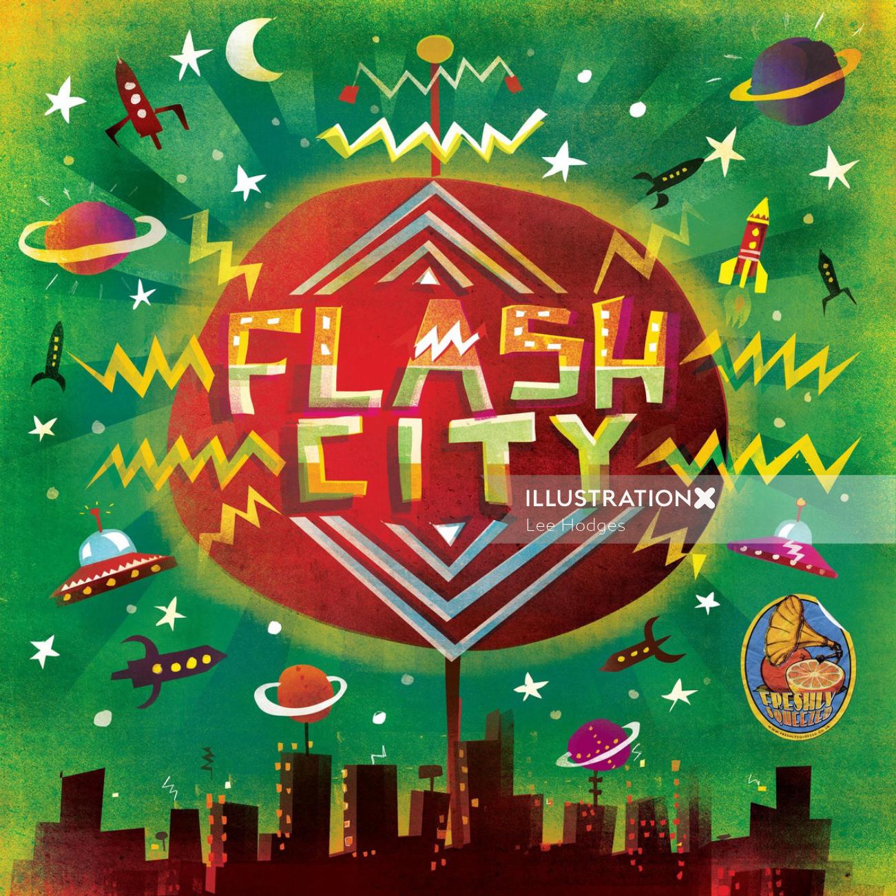 Shaka flash city animation